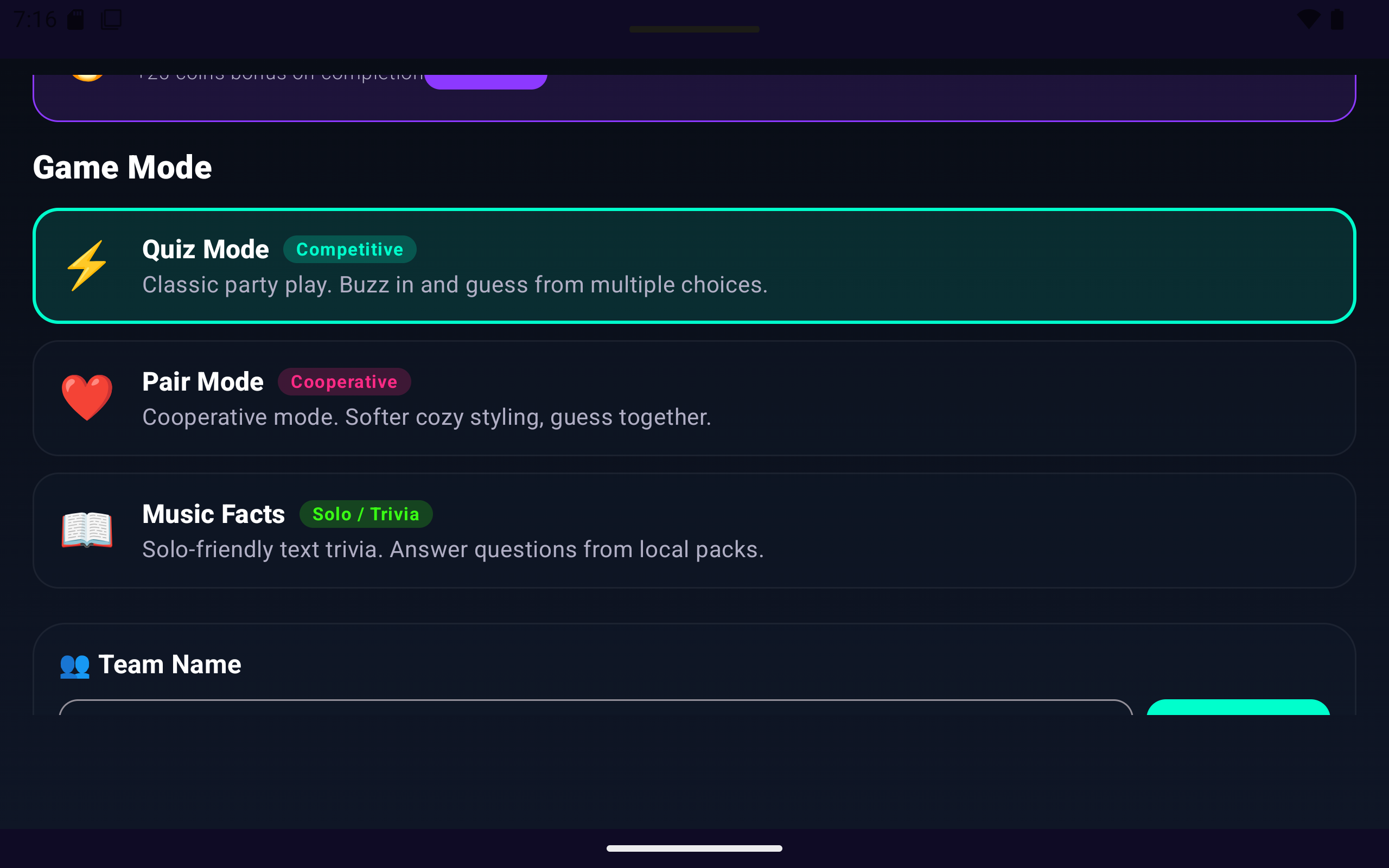 End Game Screen